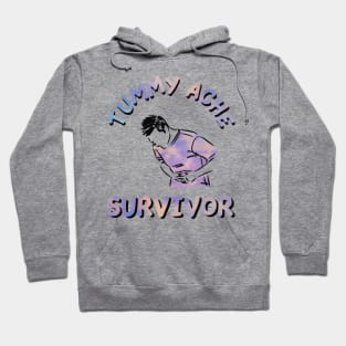 tummy ache survivor tie dye Hoodie